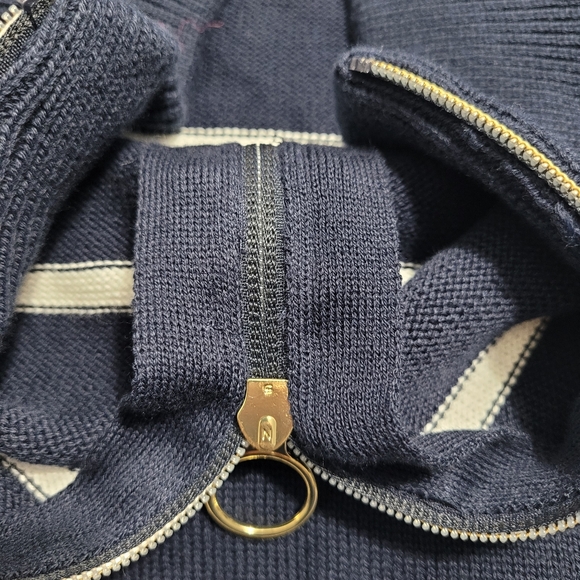 Seraphine Maternity Navy and White Striped Sweater - Picture 8 of 9